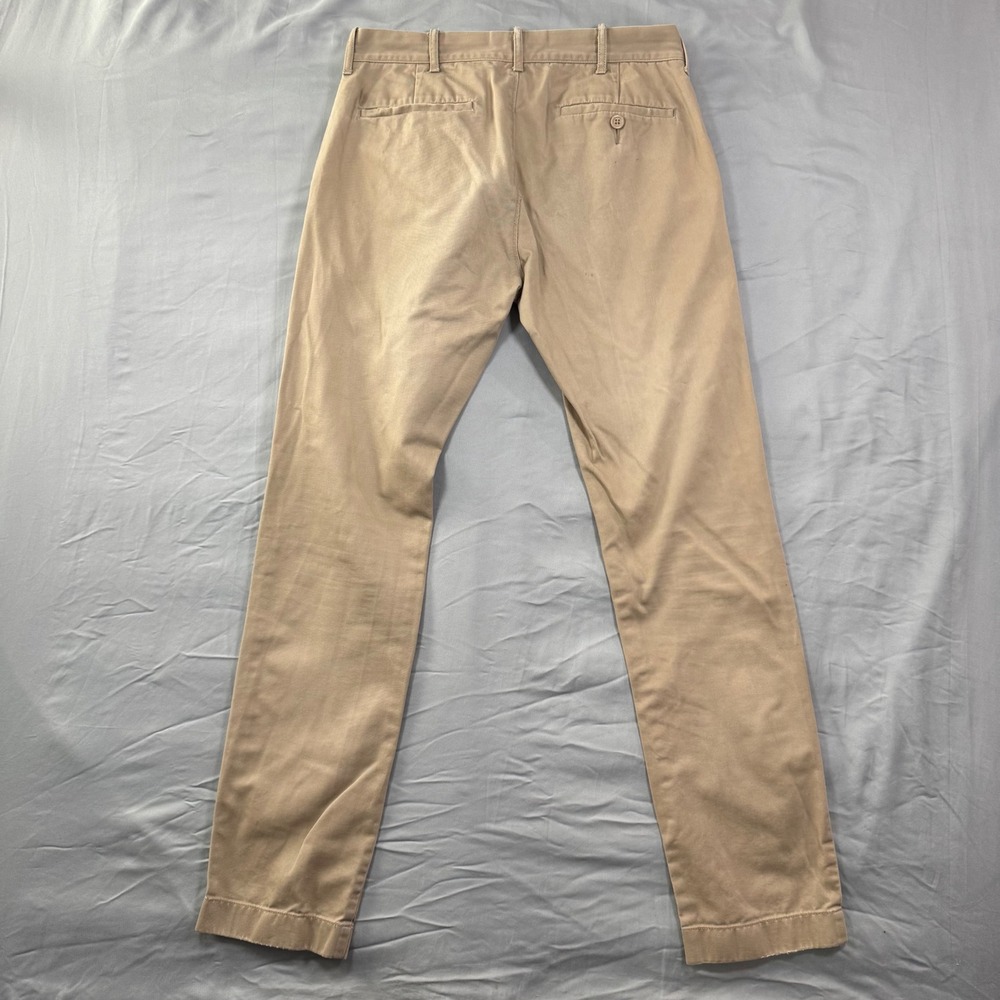 J Crew The Driggs Chino‎ Pants Khaki Mens 29x32 (30x30) Slim Fit Career Work - Picture 3 of 13